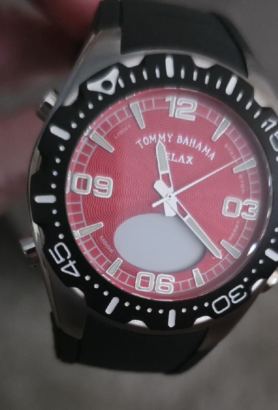 Tommy Bahama Black and Red Dial Watch - Picture 8 of 8